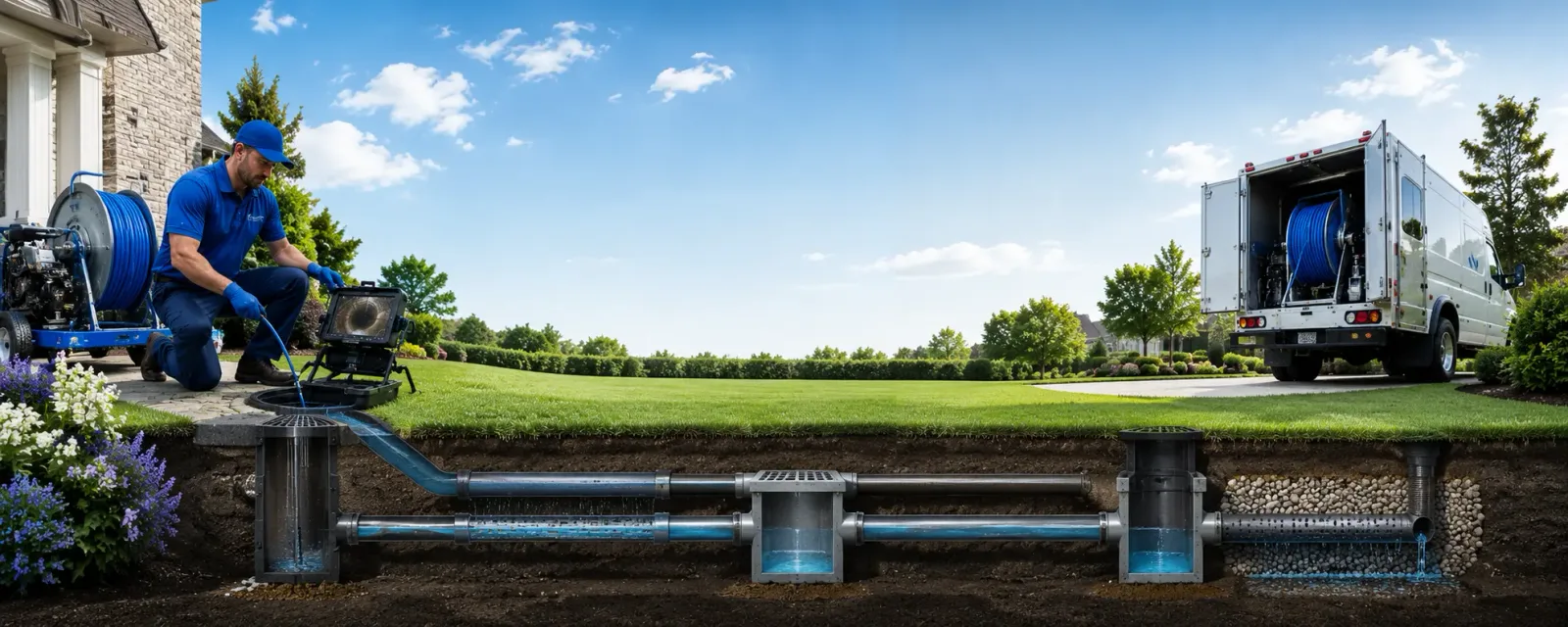 Outdoor drain cleaning information for Donnellson, IL
